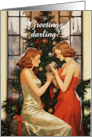 Picture of Tenderness Two Women and Christmas Gift card