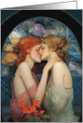 Two Women Kiss in Radiant Splendor card