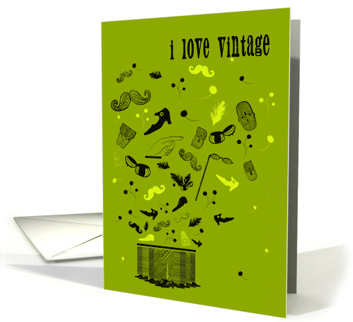 Vintage fashion card (1427466)