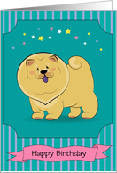 Happy Dog Chow-chow card