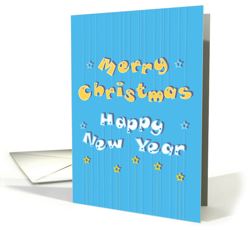 Festive card. Merry Christmas Happy New Year card (1454468)