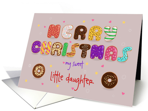 Merry Christmas, my sweet little daughter. Donuts font.... (1455570)