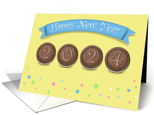 Sweet Celebration Happy New Year 2024 card (1455582)