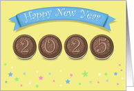 Sweet Celebration Happy New Year 2025 card