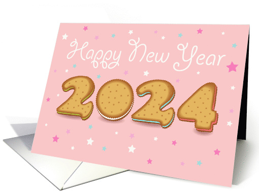 Cookies New Year Greetings 2024 card (1455586)