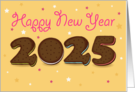 Sweet New Year Wishes 2025 card