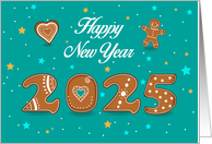 Cookie Delight New Year 2025 card