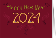 Elegance New Year 2024 card