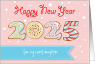 Sweet Daughter’s New Year Joy 2024 card