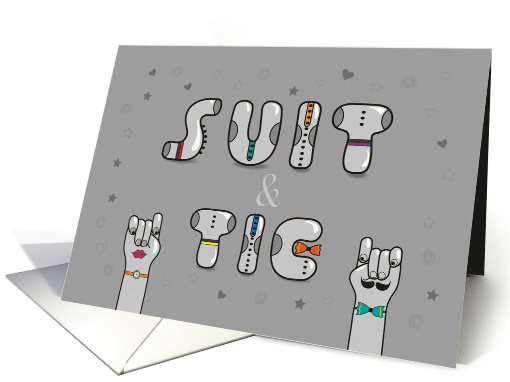 Suit and Tie. Congratulations on New Job Card. card (1483750)