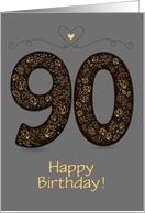 90th Birthday Card....