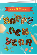 Choco Dreams New Year 2024 card
