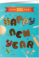 Choco Dreams New Year 2025 card