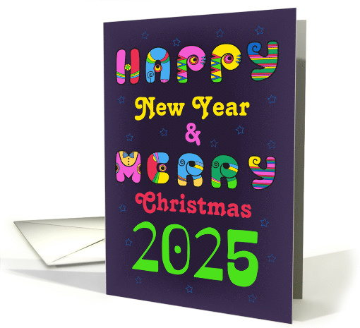 Retro Festive Wishes: A Merry Christmas & Happy New Year... (1495150)