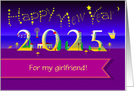 Starry Night Delight for Happy New Year 2025 card