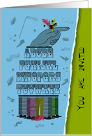 You are inveted. Retro Alphabet with set of retro fashional items card