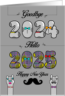 Transitioning Time: Welcoming 2025 card