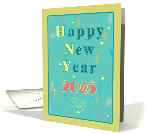 Radiant New Year Wishes: 2025's Arrival card (1690826)