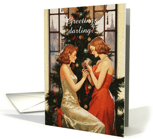 Picture of Tenderness Two Women and Christmas Gift card (1803184)