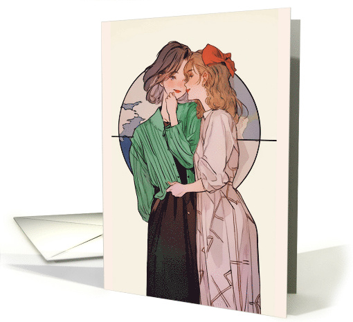 A Tender Start to a Journey Love's Dawn Two Girls card (1823124)