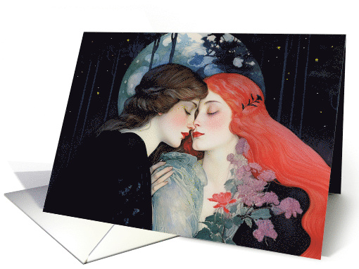 Two Women in the Glow of Moonlight card (1826452)