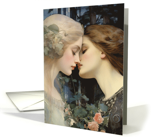 Two Women in Serene Anticipation of a Kiss card (1903566)