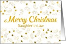 Custom Merry Christmas Shooting Stars For Daughter in Law card