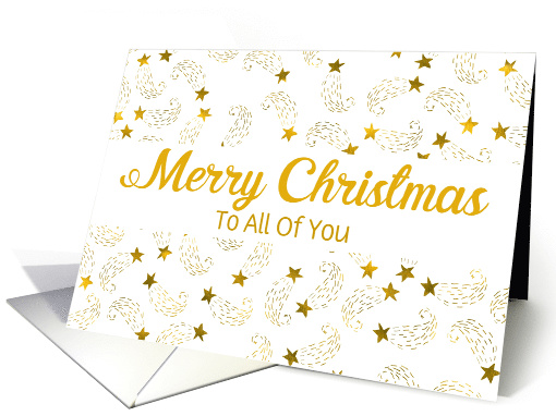 Custom Merry Christmas Shooting Stars To All of You card (1444258)