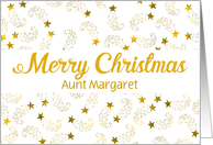Custom Merry Christmas Shooting Stars For Aunt card