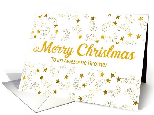 Custom Merry Christmas Shooting Stars For Brother card (1445064)