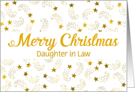 Custom Merry Christmas Shooting Stars For Daughter in Law card