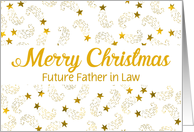Custom Merry Christmas Shooting Stars For Future Father in Law card