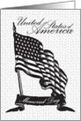 Illustrated United States Flag Memorial Day card