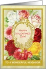 Custom For Neighbor Valentine’s Day with Roses card