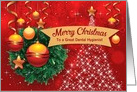Custom For Dental Hygienist, Wreath, Bauble, Star, Christmas Tree card