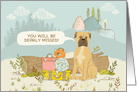 Illustrated You Will Be Missed Dear Veterinarian, Farewell From Dog card