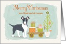 Custom Merry Christmas From Pet Pit bull Terrier, Gifts, Tree card