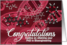 Custom Congratulations PhD Bioengineering Graduate card