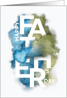 Smoke/Powder Effect Father’s Day Card