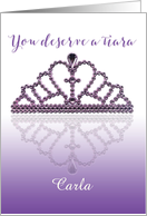 Customize International Tiara Day Card