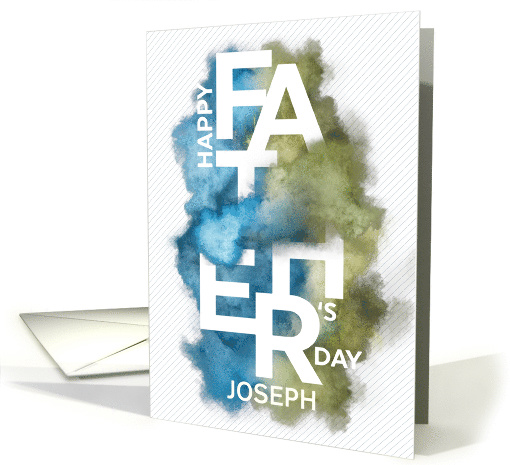 Custom Smoke/Powder Effect Happy Father's Day card (1434534)
