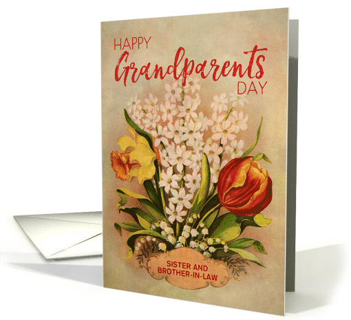 Custom Vintage Flowers Grandparents Day For Sister and... (1449264)