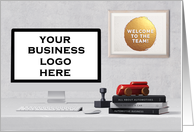 Custom Logo Welcome Employee to Automotive Sales Team card