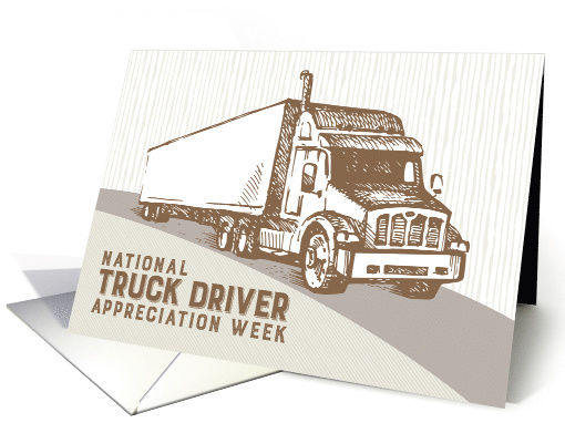 Illustrated National Truck Driver Appreciation Week card (1556546)