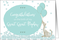 Illustrated Congratulations Great Niece on Birth of Great Great Nephew card
