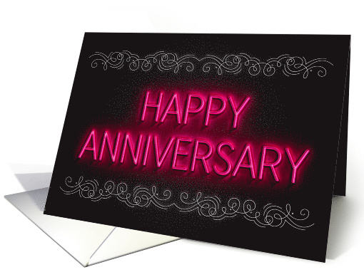 Dating Happy Anniversary Girlfriend Pink Neon Light... (1682874)