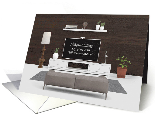 Congratulations Scriptwriter New Television Show Living Room TV card