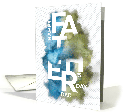 Custom For Dad Father's Day Smoke Powder Effect card (1683636)