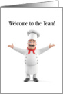 Welcome to the Team New Chef Hospitality Industry card