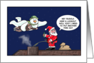 A Night on the Tiles With Santa at Christmas card